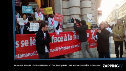 Panama Papers – Société Générale : Des militants d'Attac prennent d’assaut une agence à Paris (Vidéo)