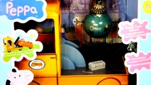 Peppa Pig Grandpa Dogs Tow Truck Wrecker Play Doh Ice Cream with Peppas Family