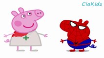 Spiderman vs Doctor vs Joker Spiderman is Sick! Peppa Pig em Português George Funny Super
