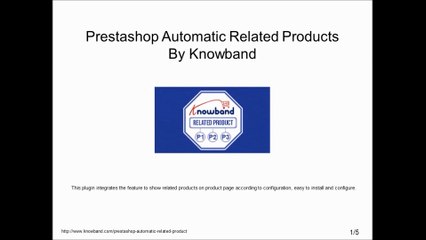 Prestashop Automatic Related Products By Knowband