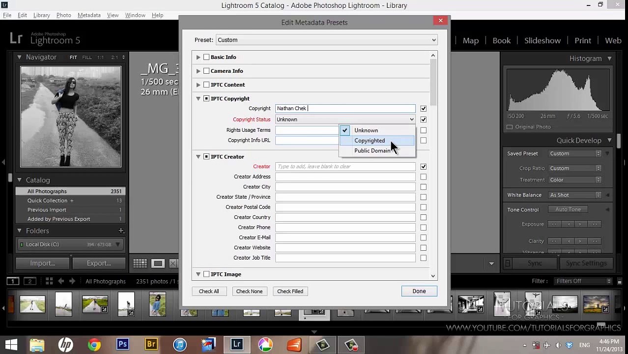 Adobe Lightroom 5 Beginners Tutorials - 03 - Securing Your Photo's