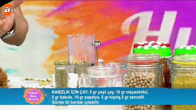 Dr. Hakan Güveliden kabızlık için özel çay tarifi - Sağlıklı Mutlu Huzurlu 47. Bölüm - atv