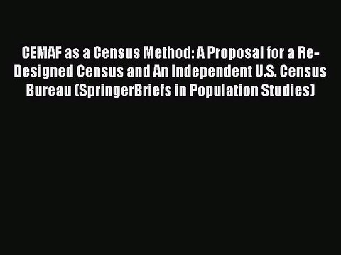 Download CEMAF as a Census Method: A Proposal for a Re-Designed Census and An Independent U.S.