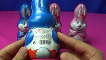 5 Easter Kinder Surprise Bunny Rabbit Eggs unboxing! Hello Kitty, Mixart, Magic Kinder