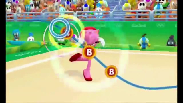 Mario & Sonic At The Rio 2016 Olympic Games: Amy Rose's Rhythmic Hoop (Japanese Commentary)
