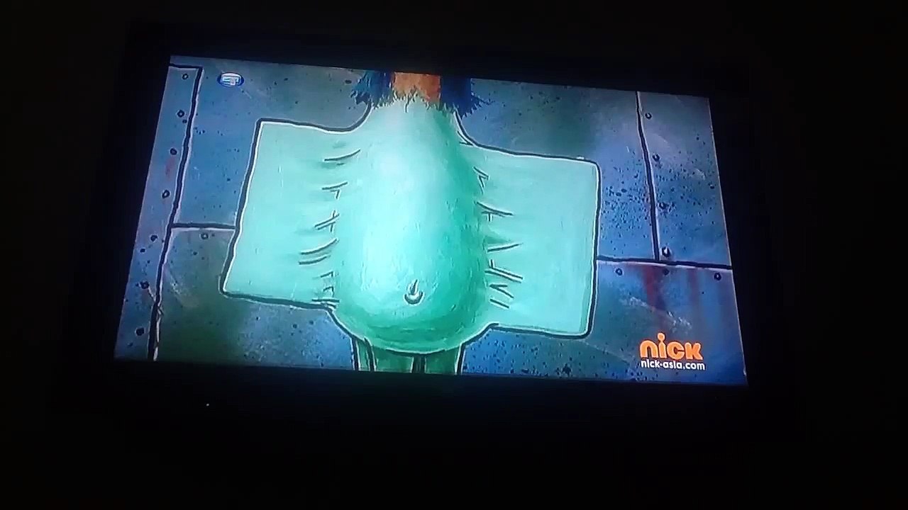 Squidward eating his painting