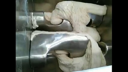 Discharging by screw extruder