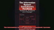 FREE DOWNLOAD  The Information System Consultants Handbook Systems Analysis and Design  FREE BOOOK ONLINE