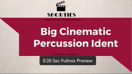 Big Cinematic Percussion Ident