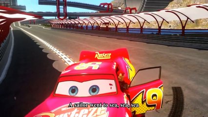 Spiderman Car For Kids - A sailor went to sea - Iron Man riding his McQueen Cars