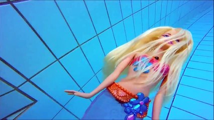 Mermaid Barbie Swimming underwater in swimming pool water toy diving role play doll