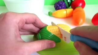 Toy cutting fruit velcro cooking playset