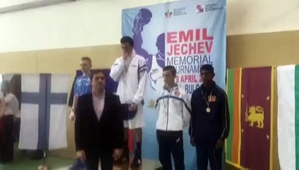 Bilal Bennama (Junior - 49 kg) remporte le tournoi international Emil Jetchev Memorial