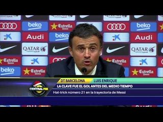 El gol antes de la mitad fue clave: Luis Enrique