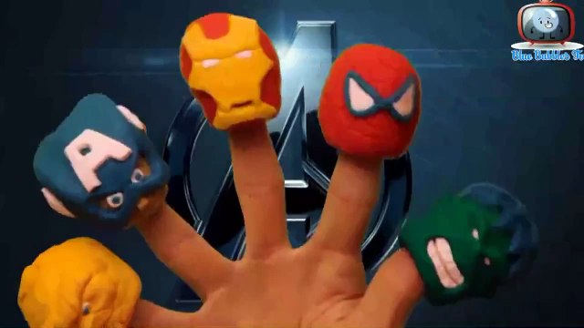 Finger Family Rhymes Hulk Vs Play Doh Superhero Cartoon Spider Man Peppa Pig PlayDoh toys