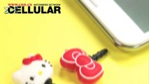Earphone jack plug ear cap Rilakkuma Hello Kitty for personal customization of your phone