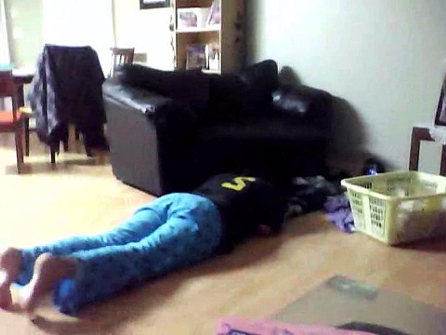 Retarded 14 Year Old Sliding Across The Floor Part 1 Video