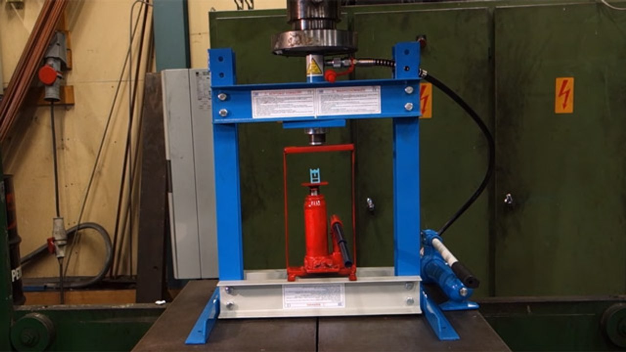 What Happens If You Crush A Hydraulic Press With A Hydraulic Press? Now We Know