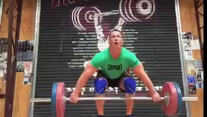 John Cena Works Out slow motion