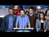 Pablo Iglesias convoca a las bases para decir 'No' al pacto PSOE-Ciudadanos