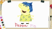 Peppa Pig en español Cartoon Inside Out english episodes Drawing Disney Family!