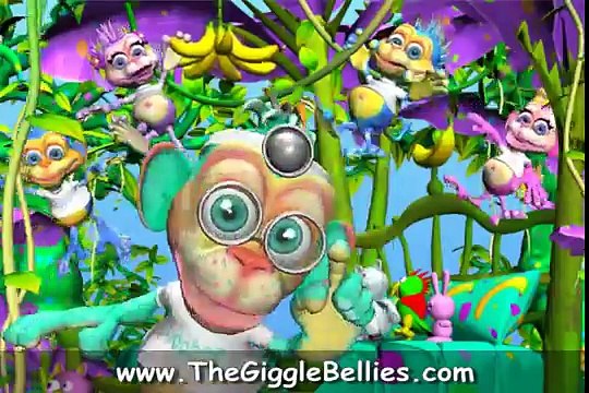 Five Little Monkeys Jumping On The Bed | Nursery Rhymes | GiggleBellies