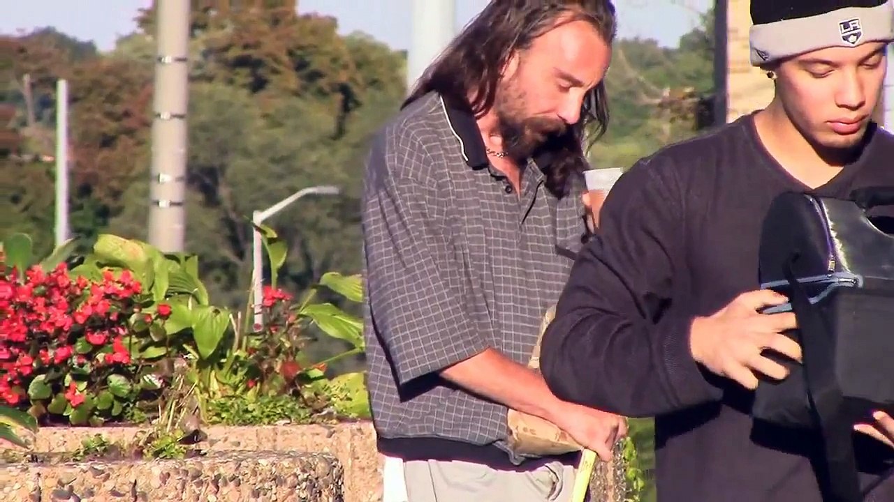 Giving Homeless People some Donuts