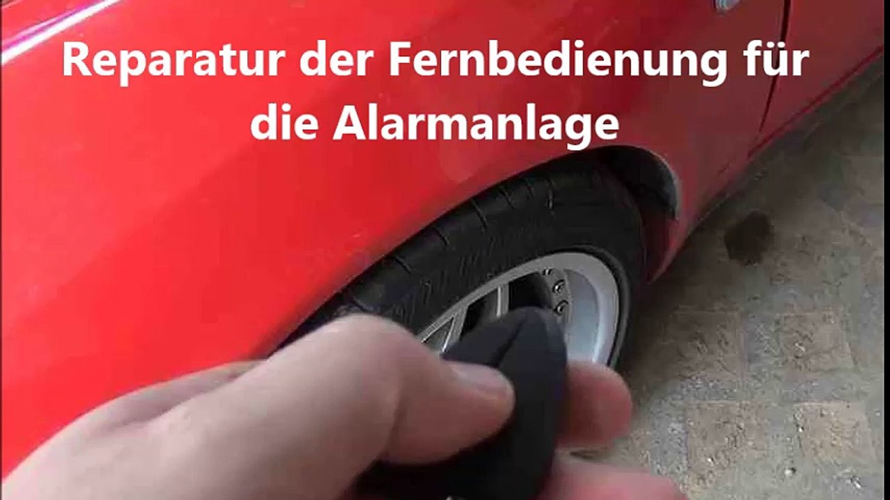 Reparatur der fernbedinung der alarmanlage