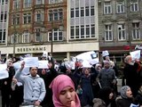 Libyan Protests Against Gaddafi in Nottingham, UK
