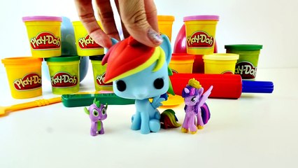 Making My Little Pony Surprise Toy Eggs Using Play Doh - How To Create Playdough Egg Surpr