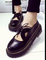 Vintage Conservatory with round head and thick-soled shoes high heel shoes for women.avi