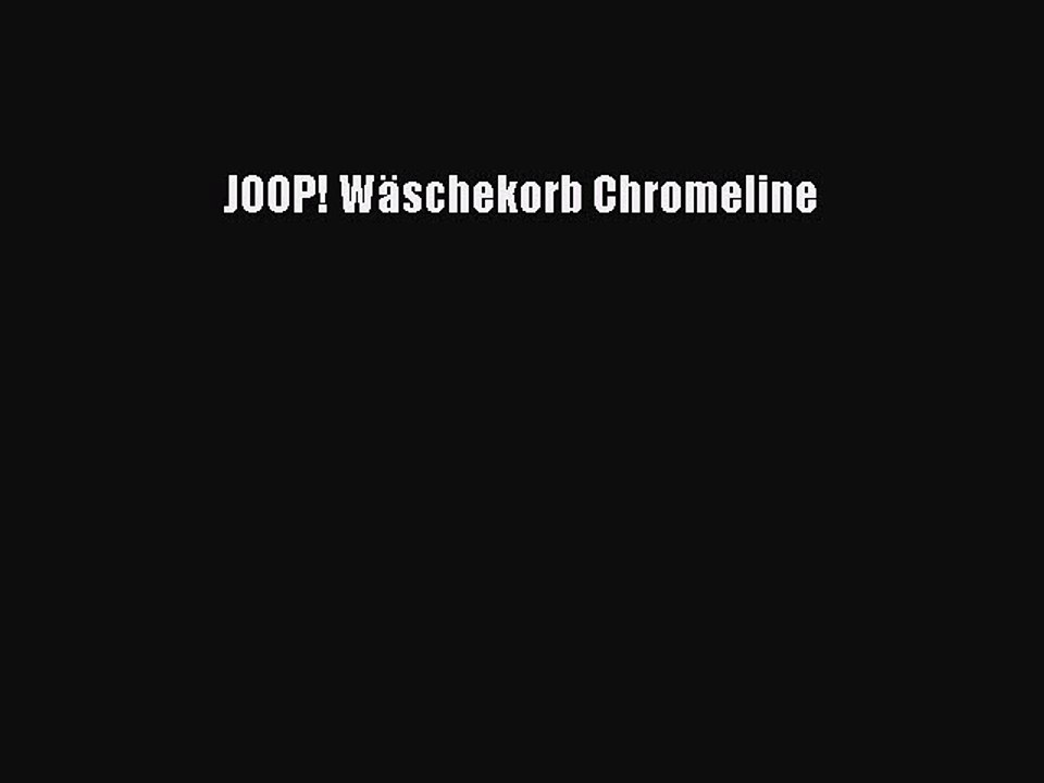 NEUES PRODUKT Zum Kaufen JOOP! W?schekorb Chromeline