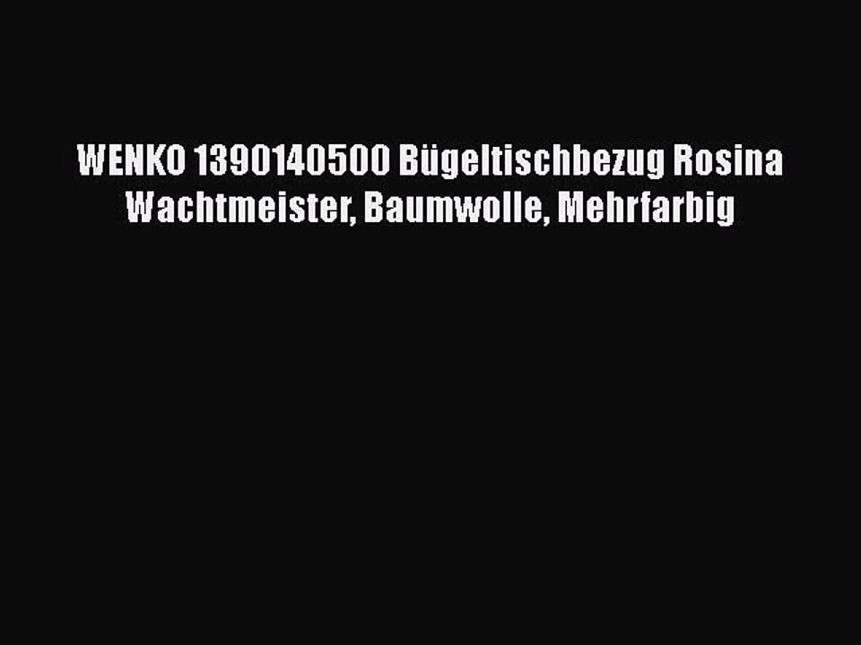 NEUES PRODUKT Zum Kaufen WENKO 1390140500 B?geltischbezug Rosina Wachtmeister Baumwolle Mehrfarbig