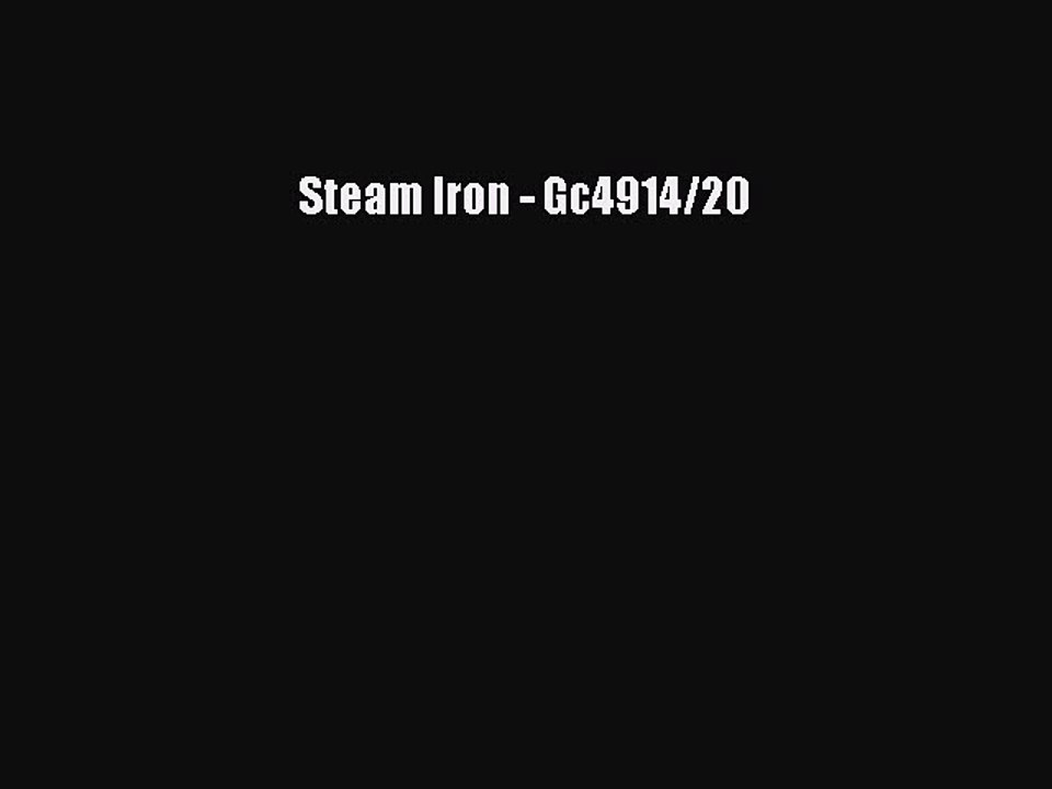 BESTE PRODUKT Zum Kaufen Steam Iron - Gc4914/20