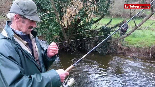 Pêche en rivière. François Guillou, 84 ans et doyen des pêcheurs de truite du pays de Morlaix !