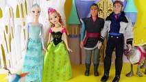 nEW Disney Frozen Pull Apart and Talkin Olaf Reviewed by Frozen Elsa and Anna with Kristoff Dolls