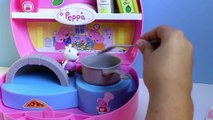 Peppa Pig Mini Pizzeria Chef Peppa Pig Play Doh Pizza Toys Review Part 4