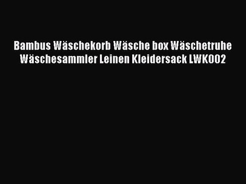 NEUES PRODUKT Zum Kaufen Bambus W?schekorb W?sche box W?schetruhe W?schesammler Leinen Kleidersack