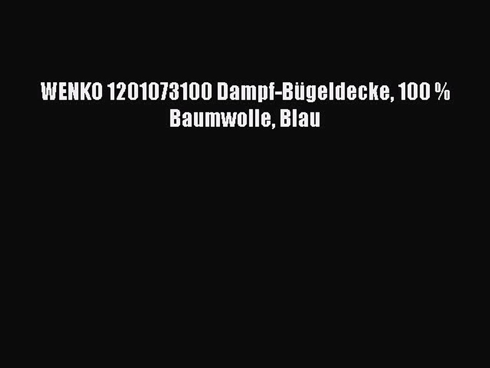 BESTE PRODUKT Zum Kaufen WENKO 1201073100 Dampf-B?geldecke 100 % Baumwolle Blau