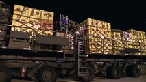 U.S. Military In Nepal Earthquake Relief Effort C 17 Loading With Vital Aid