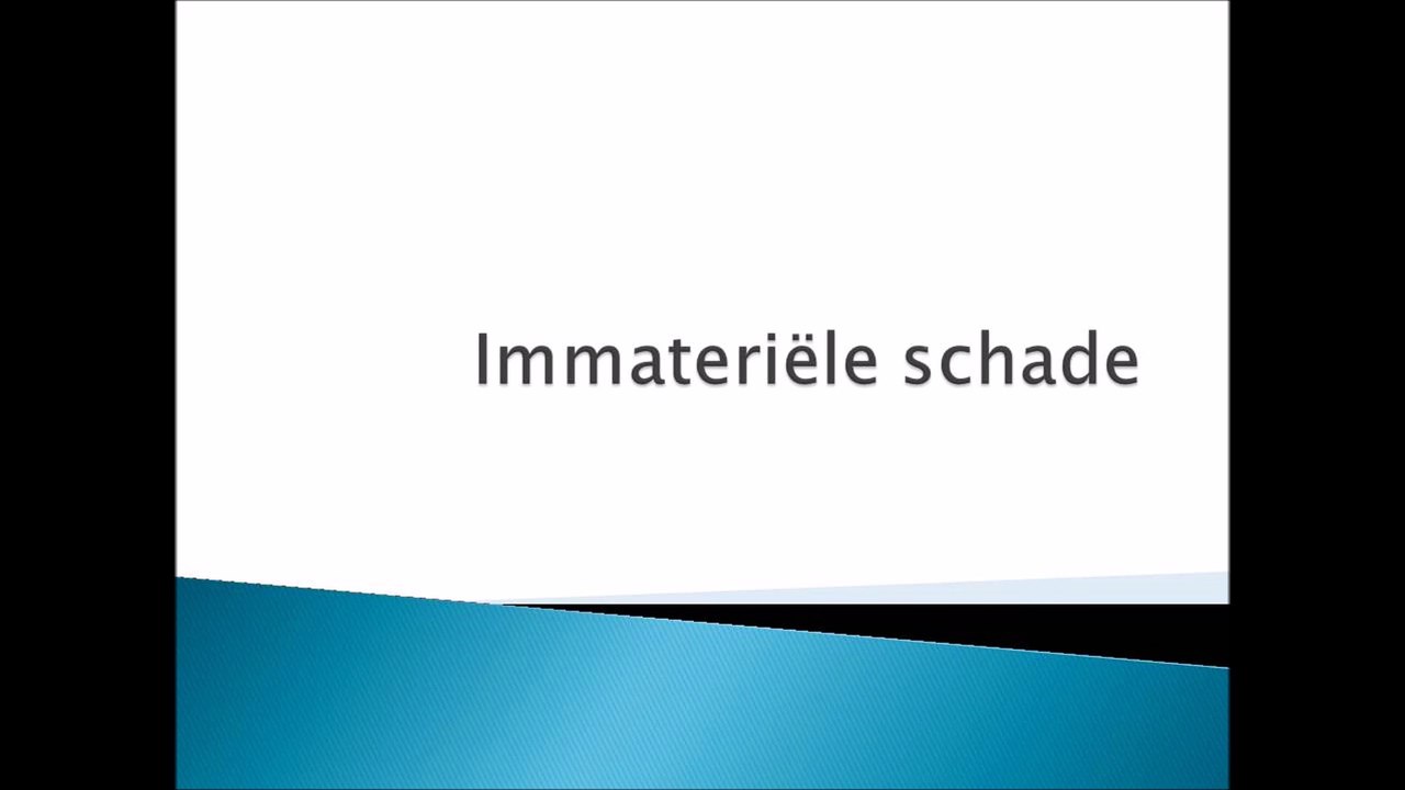 Immateriële schade