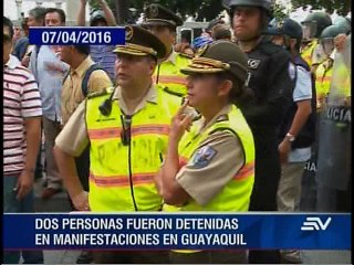 Cinco días de prisión para manifestantes en Guayaquil