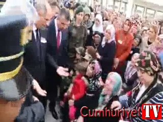 Gökçek ve Ala'ya şehit cenazesinde sert tepki