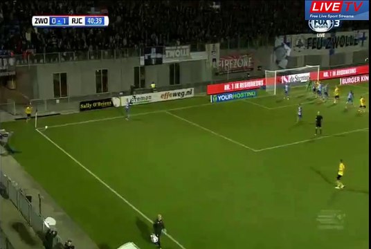 Marcos Gullon Goal - PEC Zwolle 0 - 1 Roda JC Kerkrade