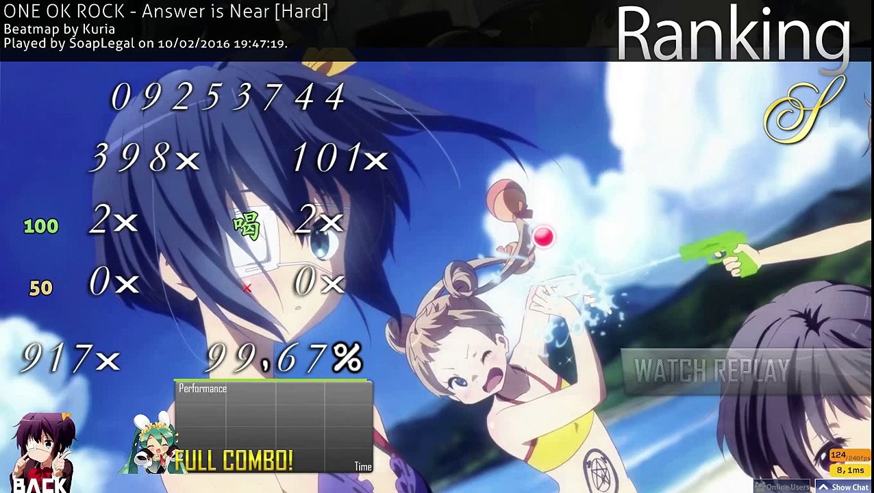 osu! ONE OK ROCK - Answer is Near [hard] - played by Soap Legal