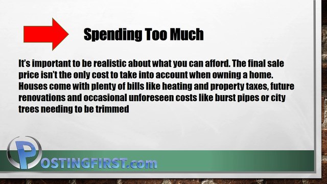 Mistakes that First Time Home Buyers make when looking for a new home