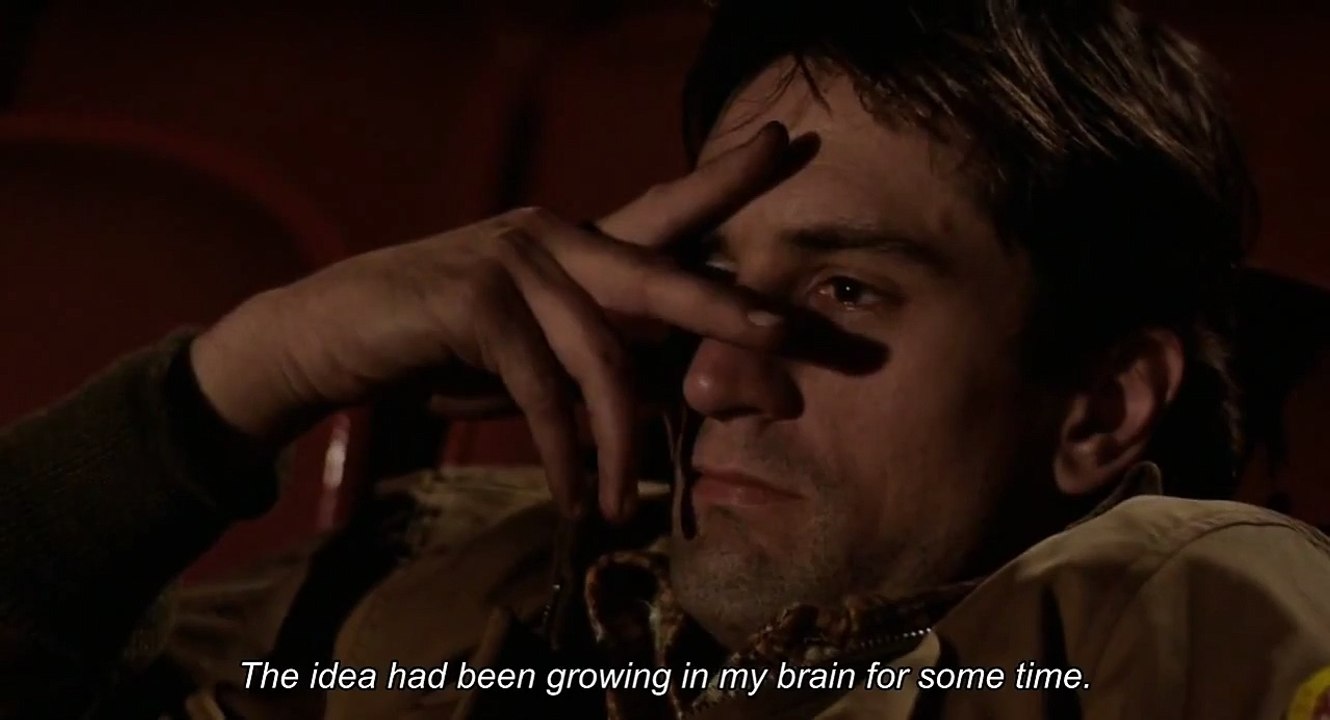 "The idea had been growing in my brain for some time" - Taxi Driver