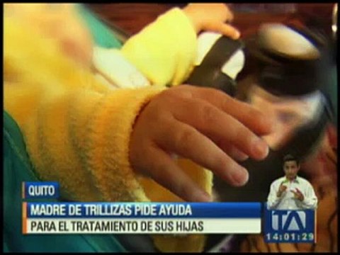 Madre de trillizas pide ayuda para tratamiento de sus hijas