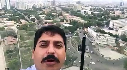 "Awaari Hotel, Awaari Towers" haha Look at this man