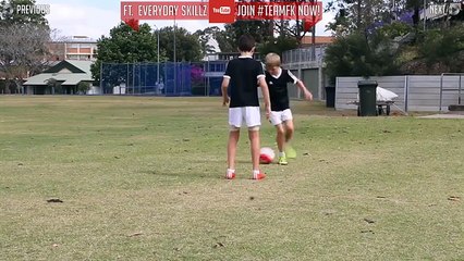 TOP 4 - Easy Football Skills for Kids & Beginner - Tutorial